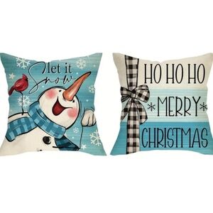 Pillow Covers, Winter Design, SET OF TWO, NIP, NO Pillow Included